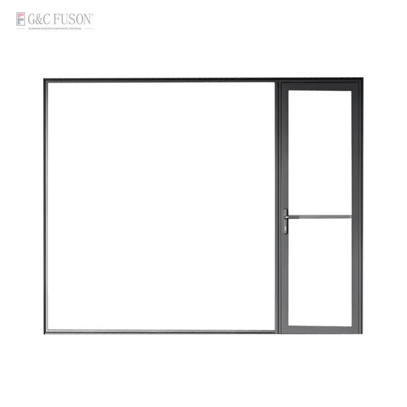 Fuson Hotel Airproof Aluminum Frame Casement Window Aluminum Storm Casement Windows