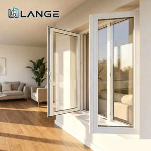 LANGE Minimalist Aluminum Alloy Double Glass Window System