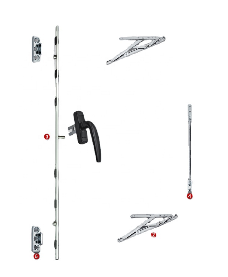 TB-WK200 Top Sale Windows And Doors Aluminum Window Tilt And Turn Window Hinges Aluminum Tilt And Turn Window Hardware System
