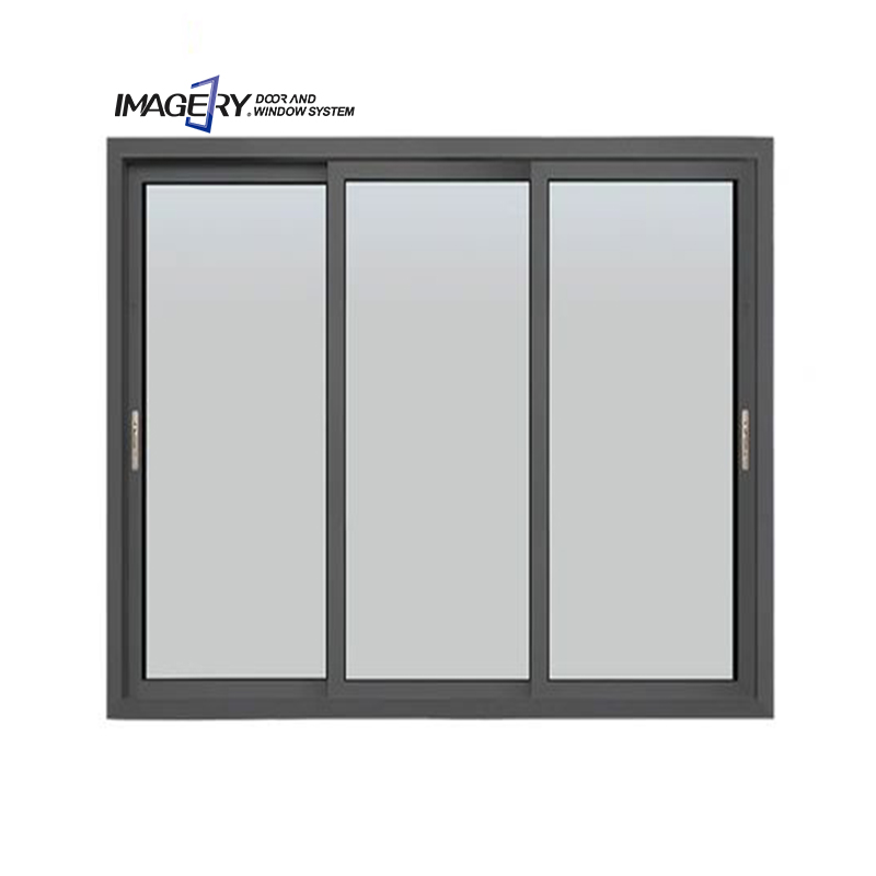 Modern 3 Tracks Aluminum Door and Window Triple Glazed Tempered Glass Aluminium Double Glass Sliding windows