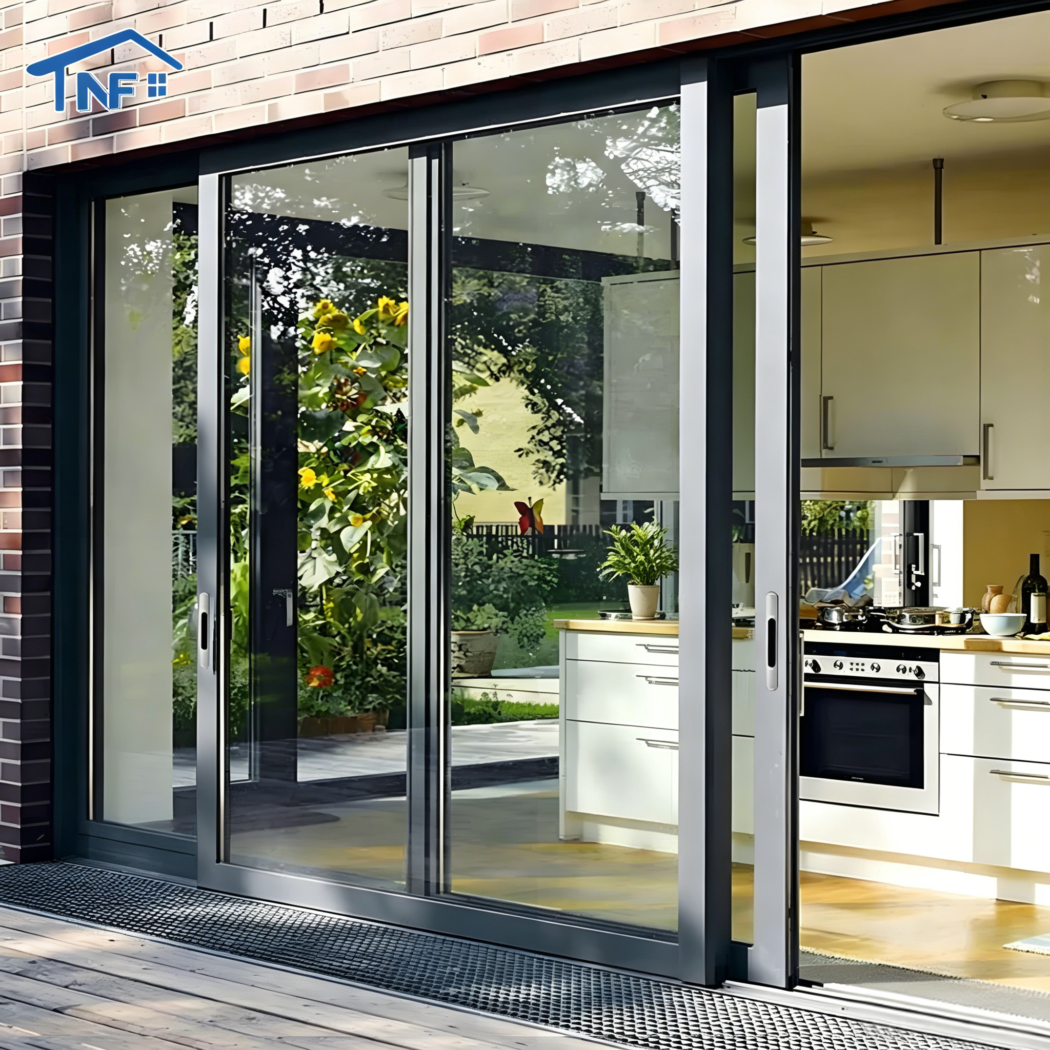 Heavy Duty Thermal Break Lift and Sliding Patio Door Modern Aluminum Alloy Soundproof Double Glass Sliding Doors
