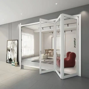 Contemporary bifold concertina glass doors