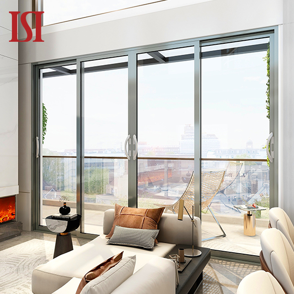 Top Brand USA Market Modern Hurricane-Proof Impact Soundproof Aluminum Patio Door Outdoor Glass Sliding Door for Balconies