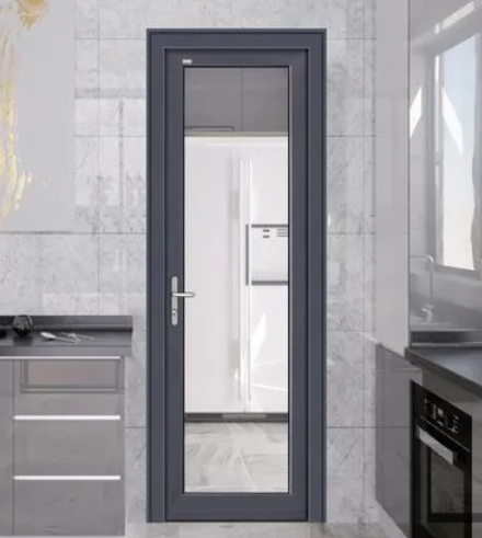 RG50 Casement Door Soundproofing Double Tempered Glass Aluminum Doors Slim Open Door for Home