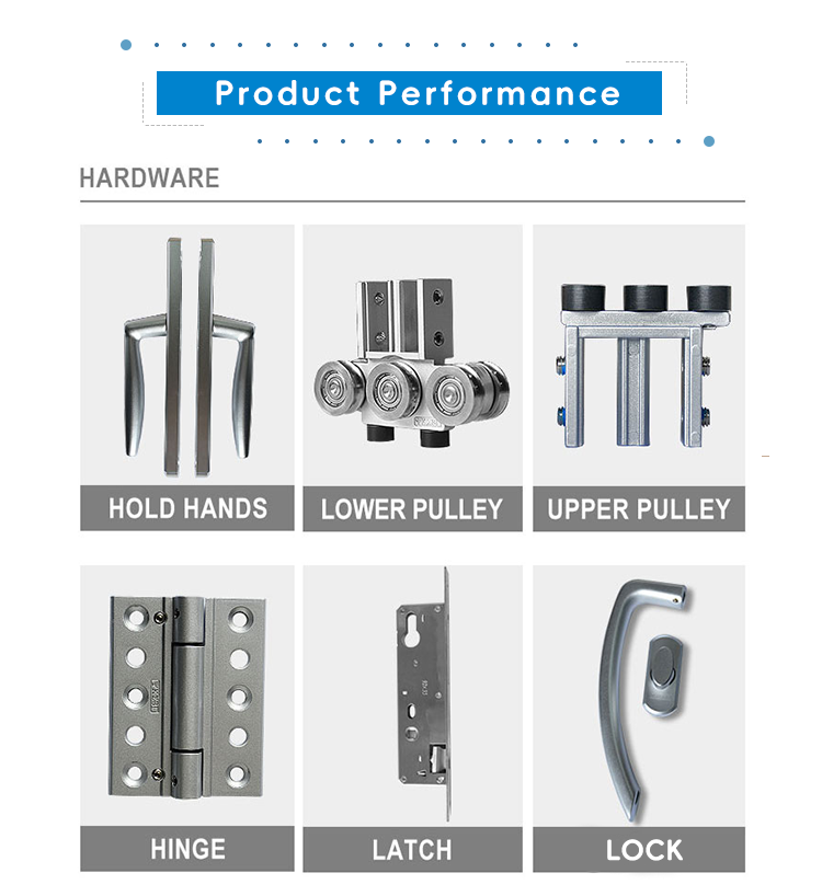 OEM Modern Style Folding Windows and Doors for Balcony China Manufacture Aluminum Alloy Steel Materials for Exteriors Villas