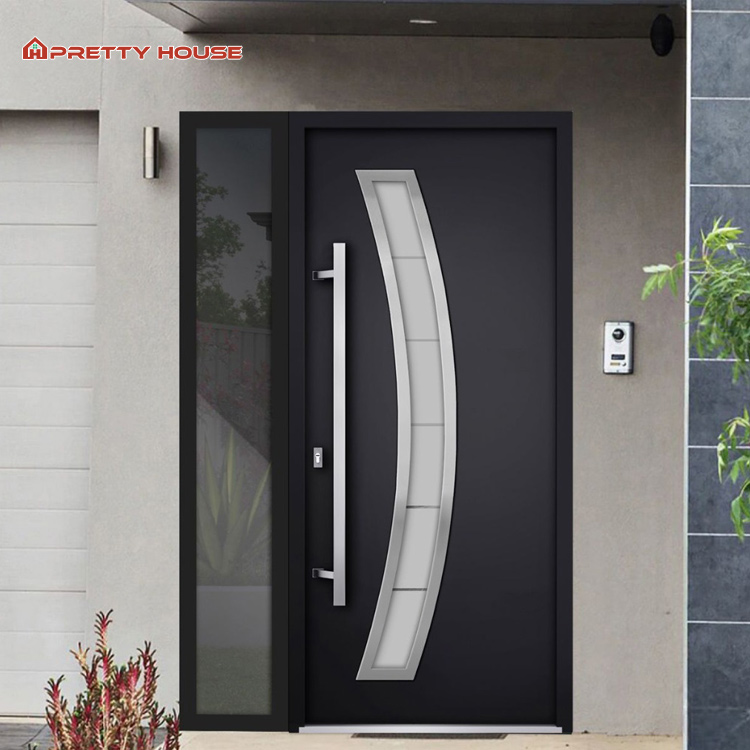 Aluminum French Soundproof Waterproof Entry Double Door