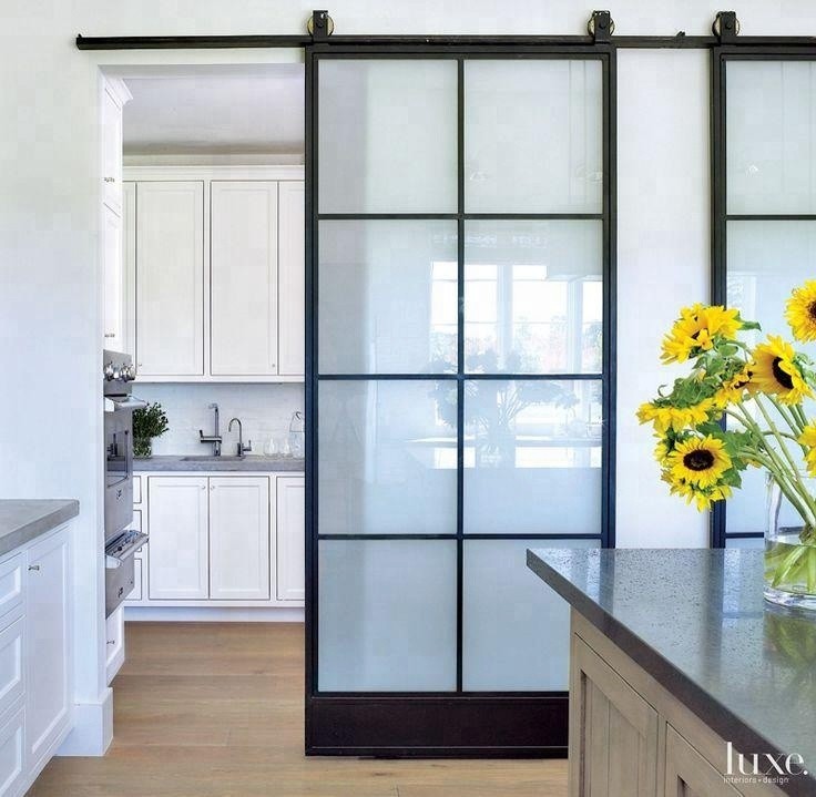 Black Steel French Door