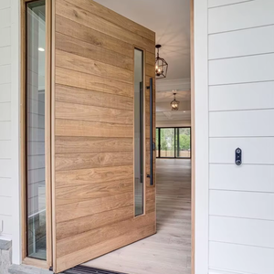 Wooden Frame Pivot Front Entry Door