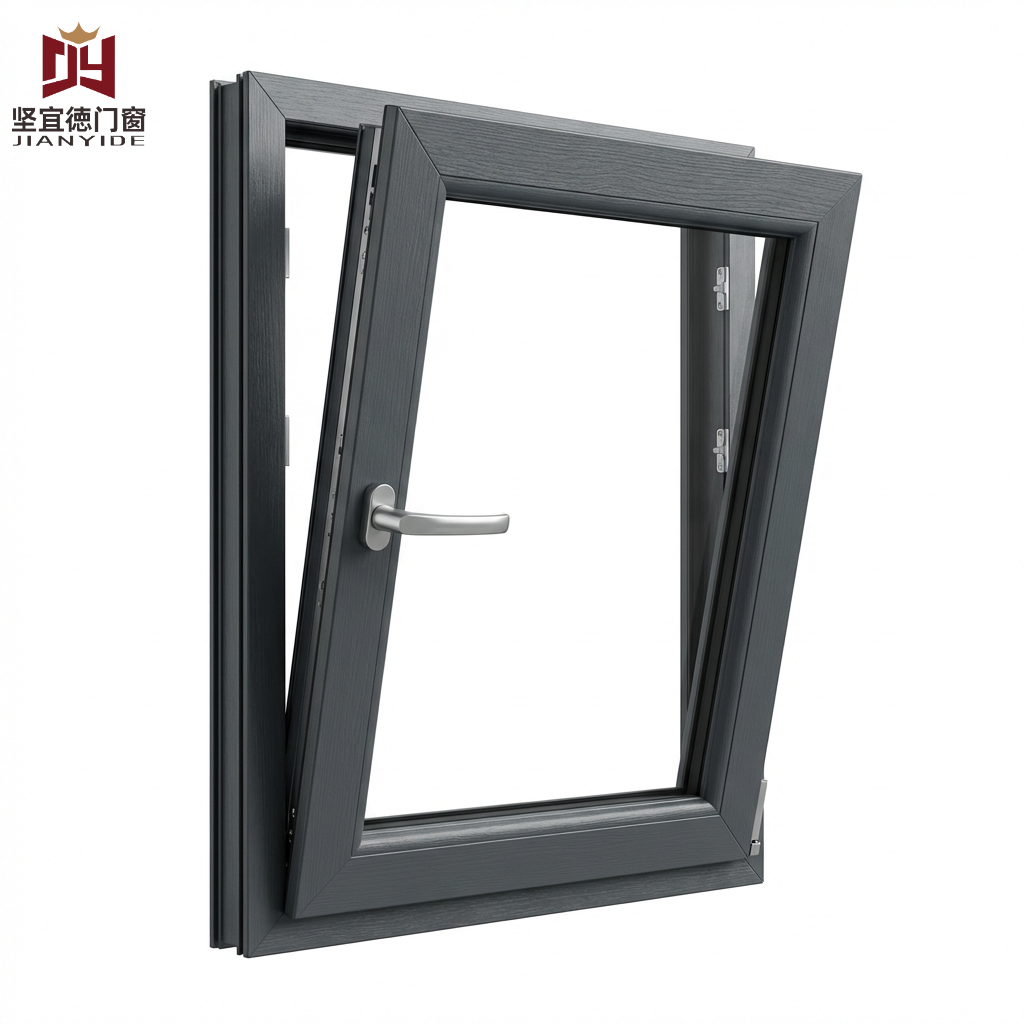 Aluminium System Casement Windows Energy Saving Double Safety Glass Aluminum Tilt And Turn Window | Aluminum Tilt Turn Window