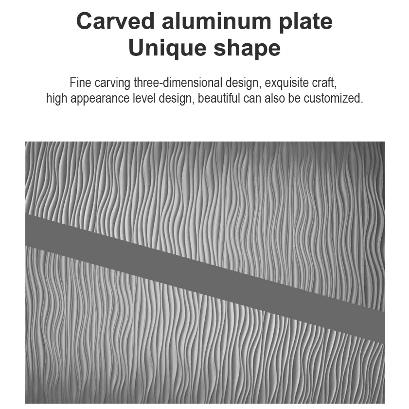 Precision-carved Aluminum Panel, Soundproof Acoustic Metal Steel Fire-rated Entrance Door Front Entry Doors