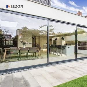 Double Glazed Stacker Doors Commercial Exterior Patio Stacking Balcony