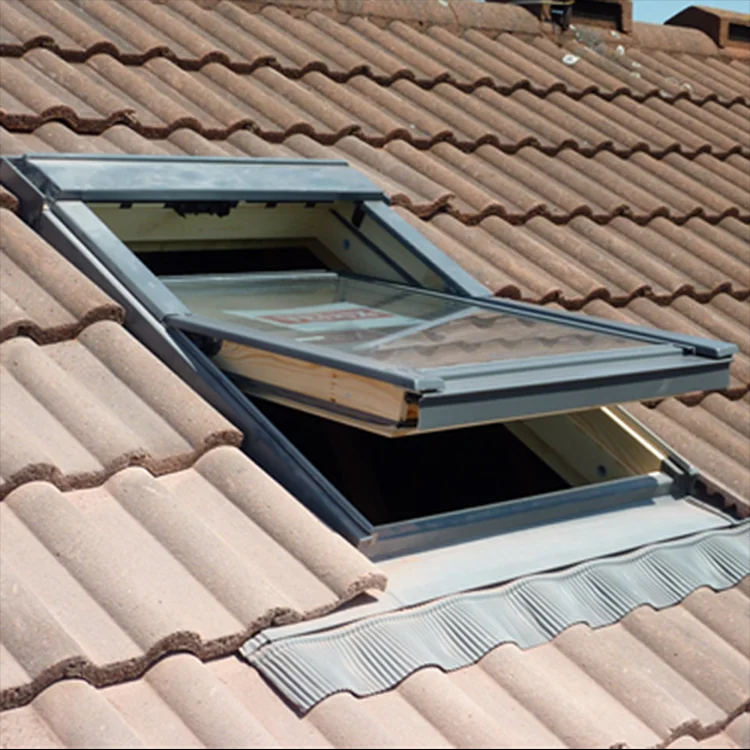 Premium Durable Aluminum Double-Glazed Automatic Skylight Roof Window with UV Protection for Modern Homes