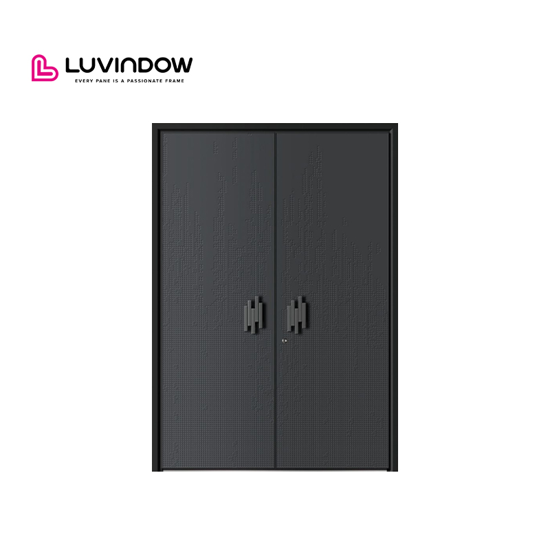 China Top Manufacturer Security Doors Custom Fireproof Aluminum Entrance Doors for Commercial Buildings