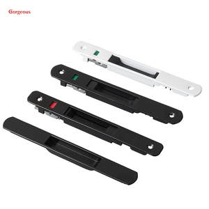 Gorgeous Hardware Modern Kitchen Balcony White Black Aluminium Sliding Window Door Safety Lock