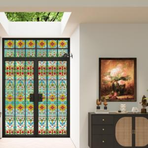 Durable Aluminum Alloy Retro Crittall Style Double Door with Double Glass Heat Insulation
