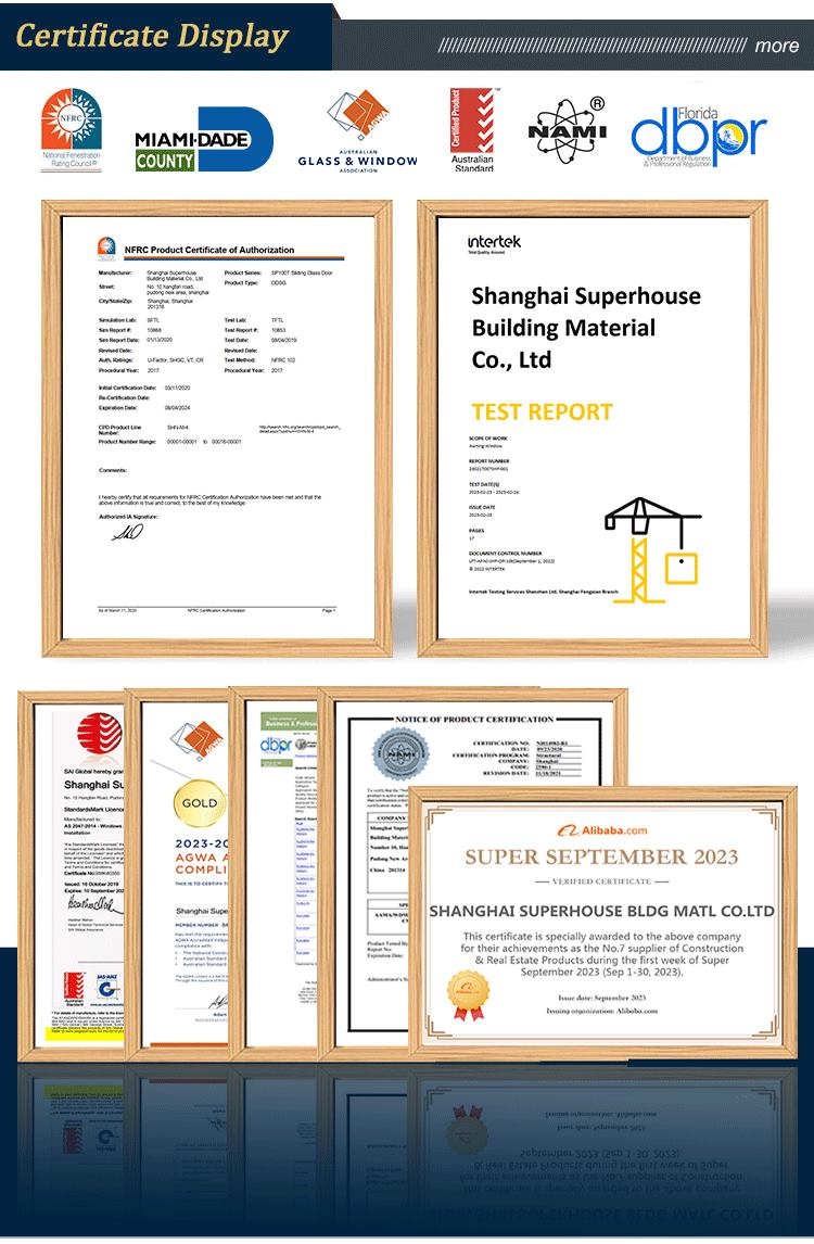 Superhouse International Certifications