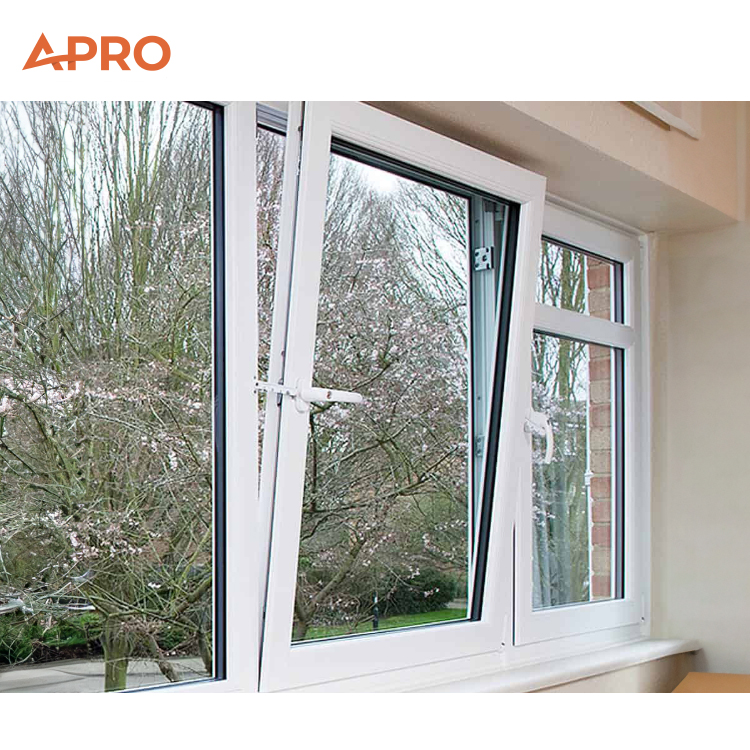 Tilt and Turn windows Aluminum Glass Window Energy Efficient Double Glass Glaze Casement Window with NFRC Standard