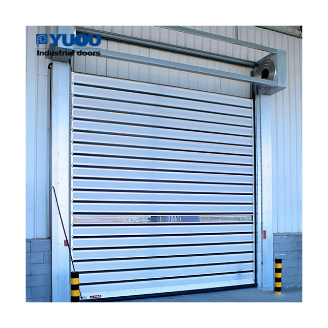 Heavy Duty Insulated Aluminum Alloy Spiral High Speed Door Security for Factory Warehouse