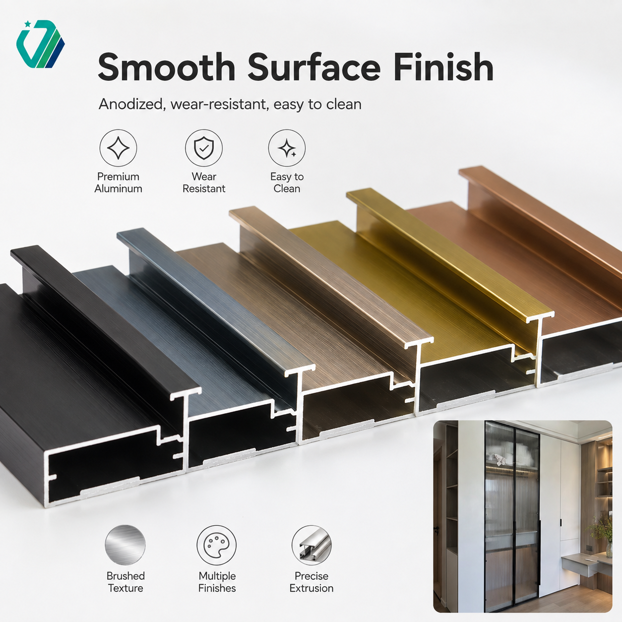 OEM 6000 Series Aluminum Extrusion Wide Frame Cabinet Door Aluminum Profile for Luxury Kitchen Furniture Glass Showcase
