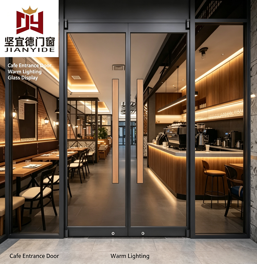 Aluminum Swing Door High Durability Weatherproof