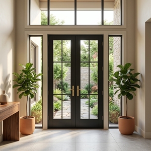 Modern Crittall Style French Doors
