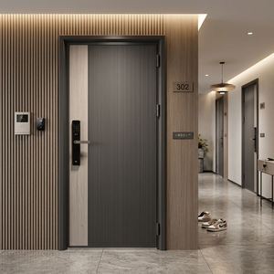 Factory Price Custom Secure Entry Door Soundproofing Intricately Carved Aluminum Panel