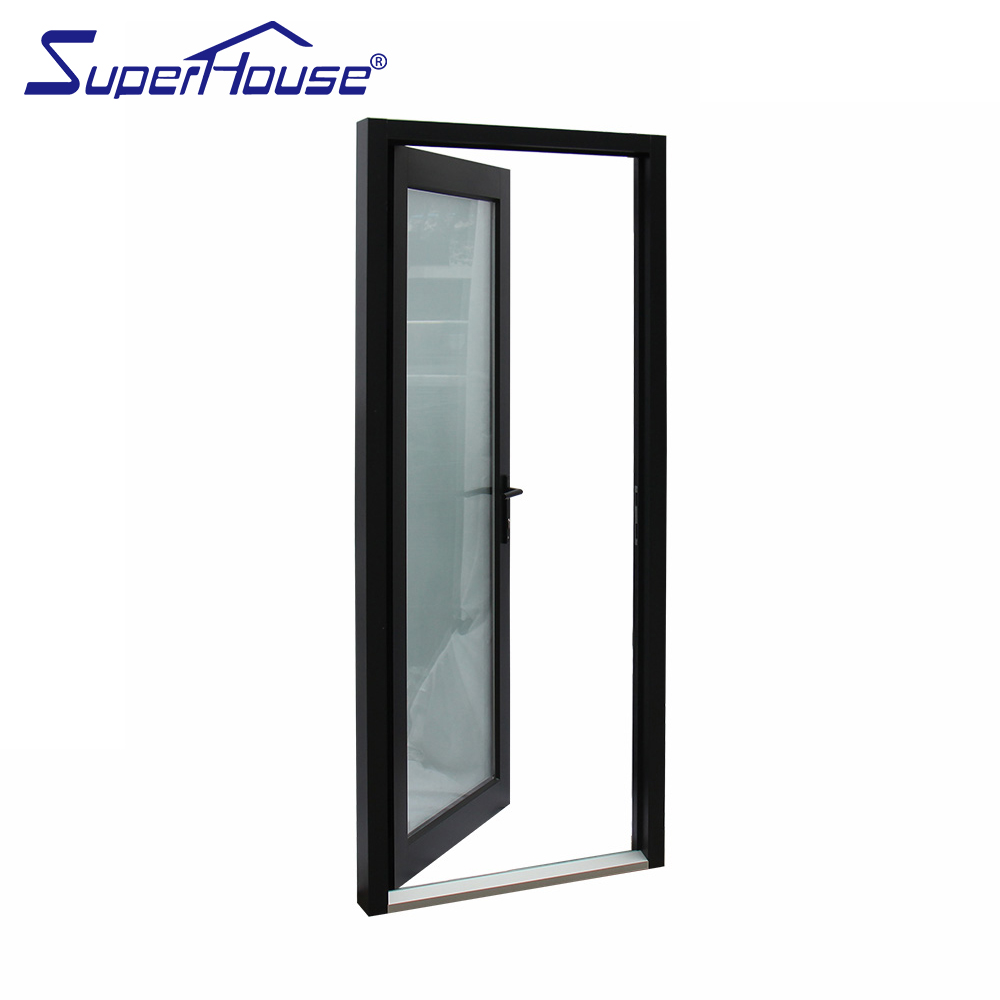 Superhouse Used Storm Doors Commercial Aluminum Storm Double Tempered Glass Swing Door