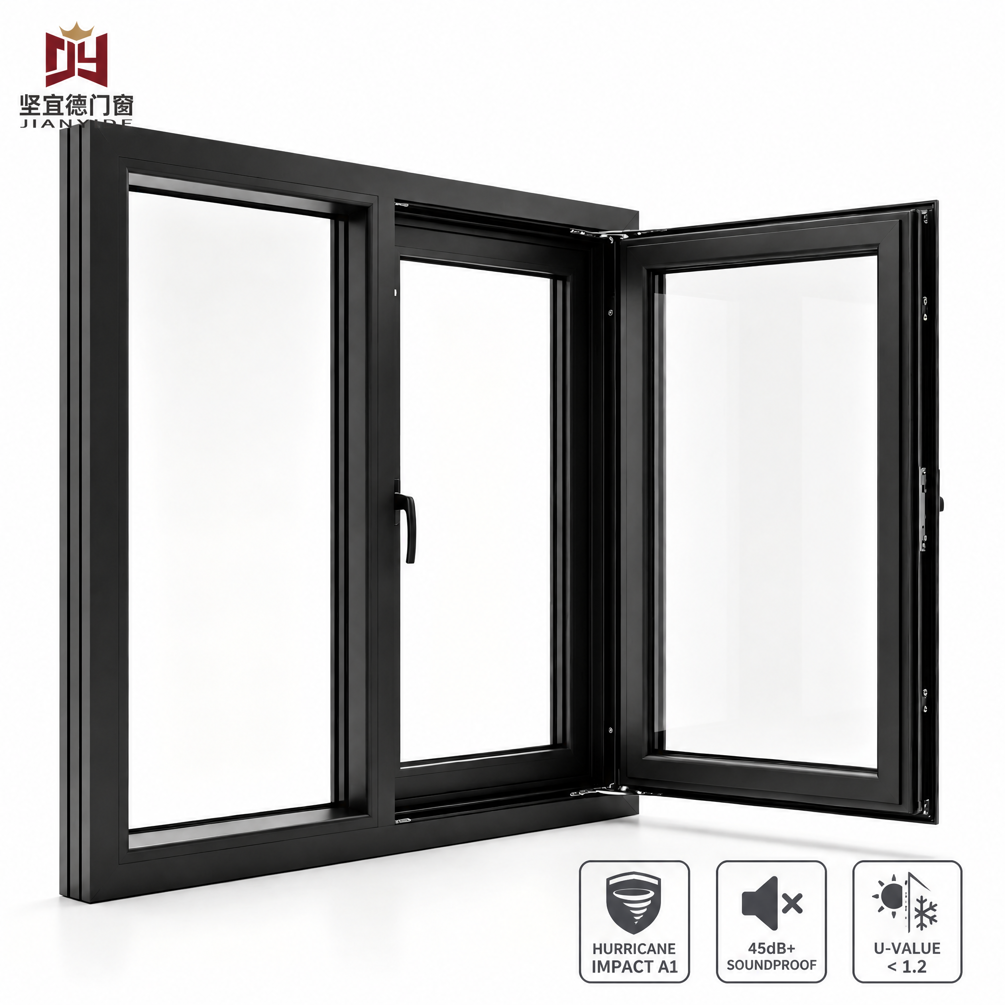 Aluminium Tilt and Turn Casement Windows with Insect Screen for European Residential Projects Custom Size OEM ODM CE Certified