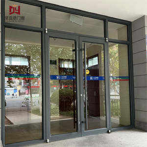 Heavy Duty Commercial Aluminum Entrance Door Shopfront Door