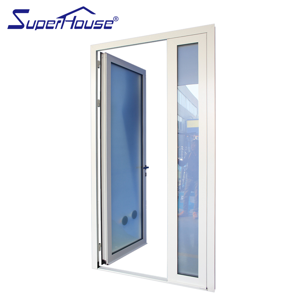 Superhouse 30 X 79 Interior Door Aluminum White Door Designs Interior Use Metal Frame Glass Casement/Swing Door