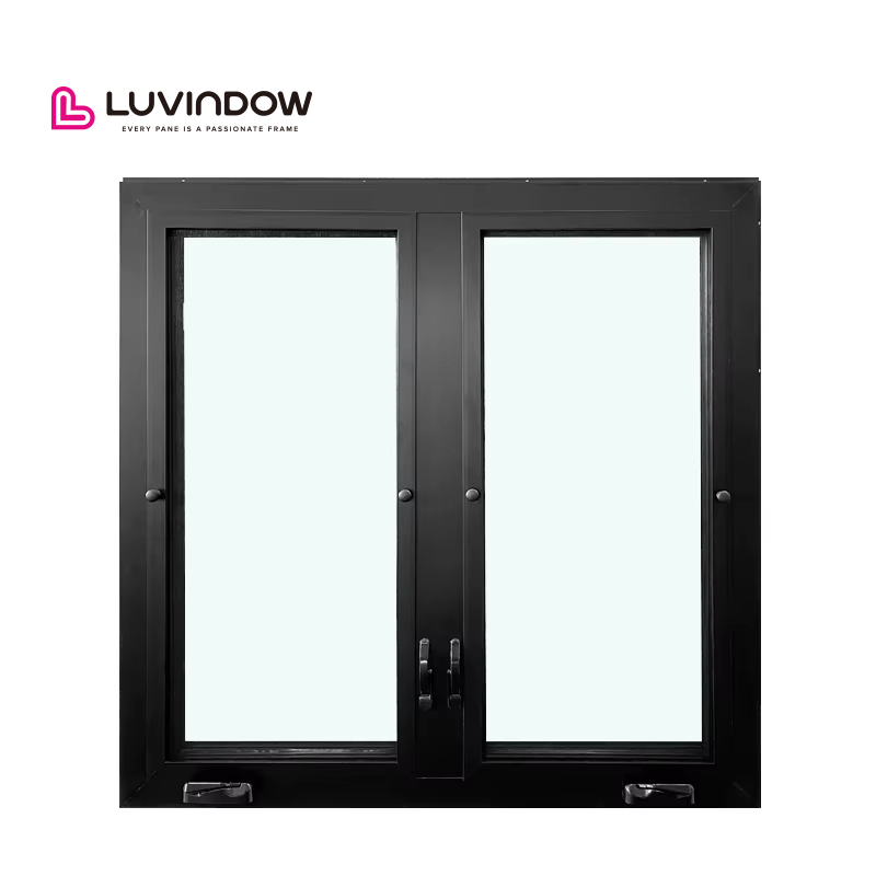Modern Aluminum Crank Out Window for Bedroom &amp; Bathroom Use Custom Color Options Soundproof &amp; Energy-saving