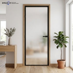 Minimalist Style Narrow Frame Casement Aluminum Door