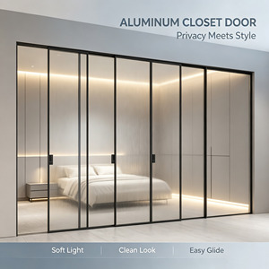 Aluminium alloy triple action sliding kitchen door