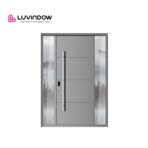 Modern Thermal Break Aluminum Entry Door NFRC Certified
