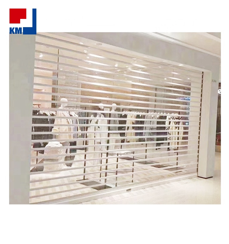 PC Rolling Door, Fiber Glass Rolling up Doors, Aluminum Alloy Crystal PC Security Rolling Shutter Door