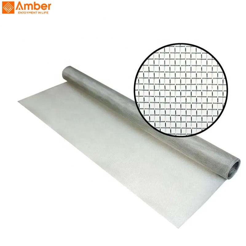 Lightweight Aluminum Woven Wire Mesh Corrosion Resistant Metal Screen For Window Insect Net And Door Fly Screen