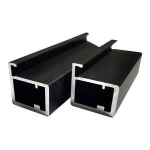 Anodized Brushed Custom Poland Glass Kitchen Cabinet Doors