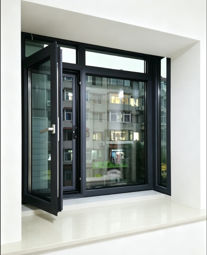 Hot Sale Aluminum Casement Windows With Multi Layer Sealing Minimalist Flush Frame For Modern Home