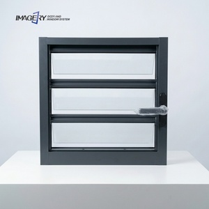 High Quality Aluminium Glass Louvre Window Sound Insulation Weather Resistant