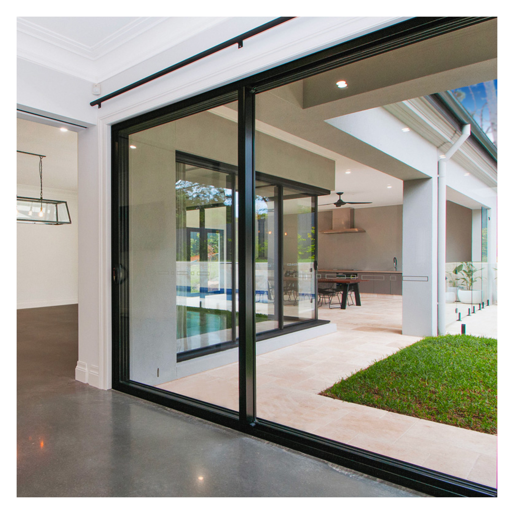 AS2047 Australian Standard Modern Design Exterior Aluminum Doors Aluminium Double Doors Australian Windows made Aluminum Alloy