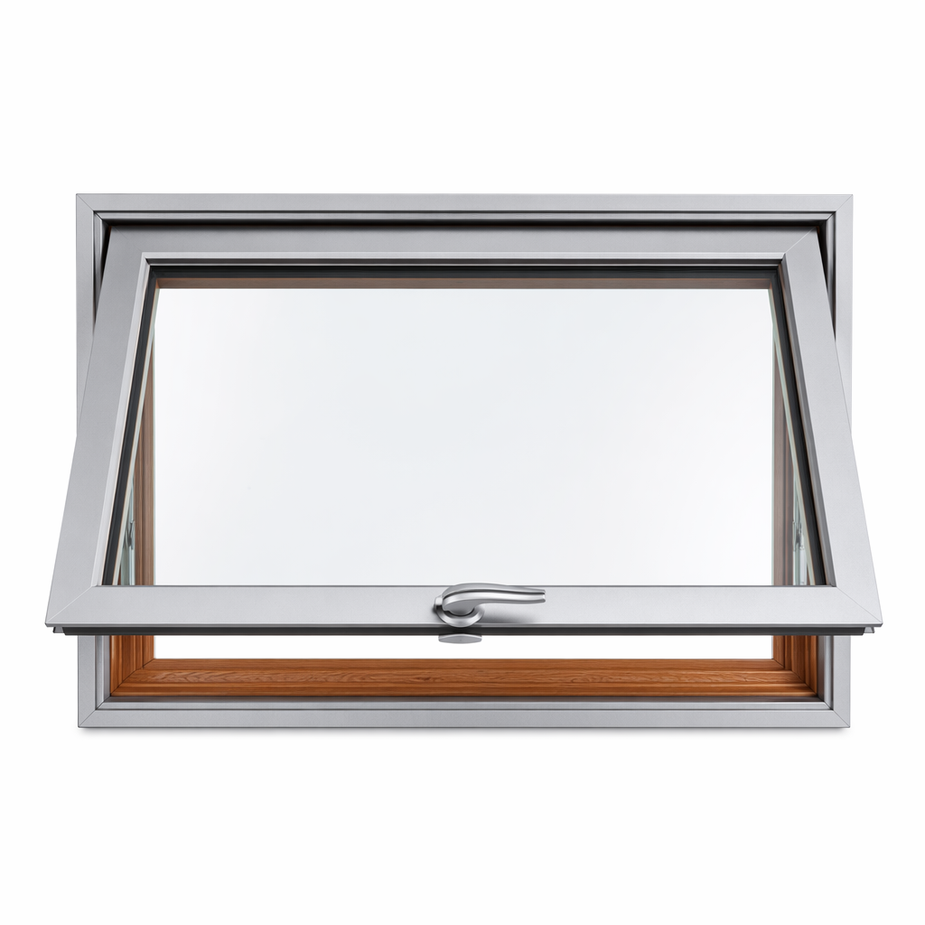 Aluminum Clad Wood Exterior Window Handcrafted Timber Warmth Industrial Grade Aluminum Shell Dual Protection Elegance Beauty