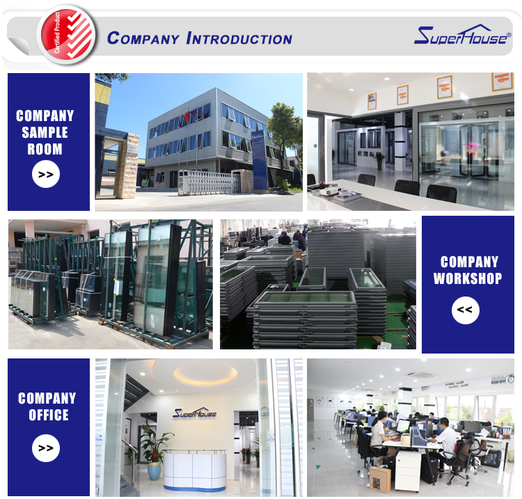 Glass Customized Commercial Fixed Picture Window Wall Storefront Curtain Wall NFRC Factory Directly Sell Aluminium Windows