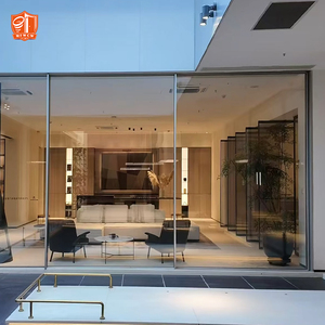 Grand View Ultra Slim Sliding Door Giant Glass Panels Aluminum Sliding Patio Door for Luxury California Villa