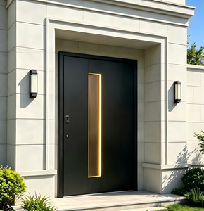 Luxury Villa Aluminum LED Pivot Entry Door