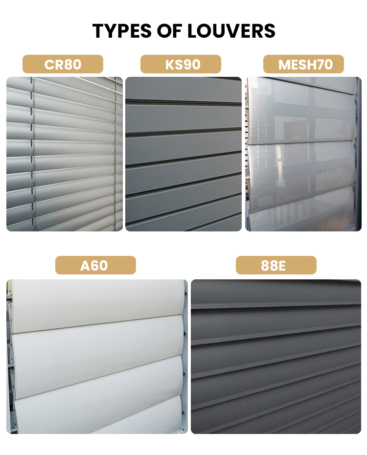 Aluminium Shutter Detailed View 1