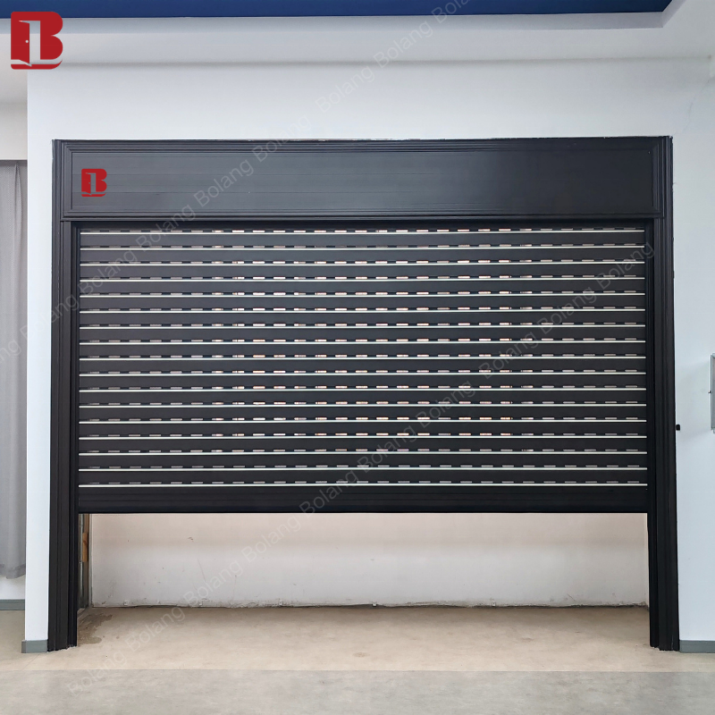 Bolang Luxury Aluminum Rollup Door Hidden 304 Stainless Steel Mosquito Screen Ventilated Breathable Anti-theft Garage Mall Home