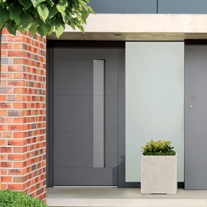 Aluminum Security Entrance Pivot Doors