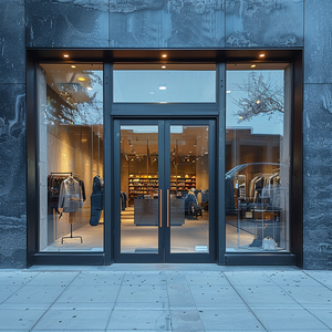 Commercial Aluminum Storefront Sliding Door