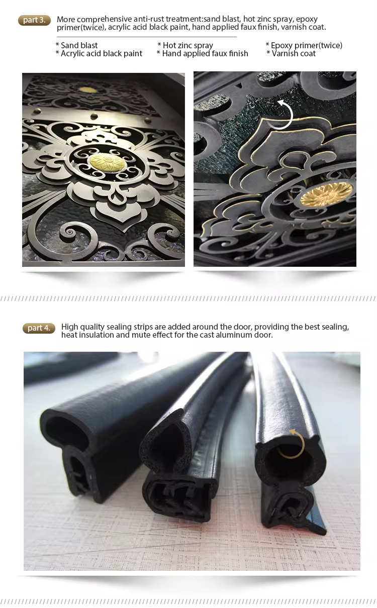Forged French door detail 8