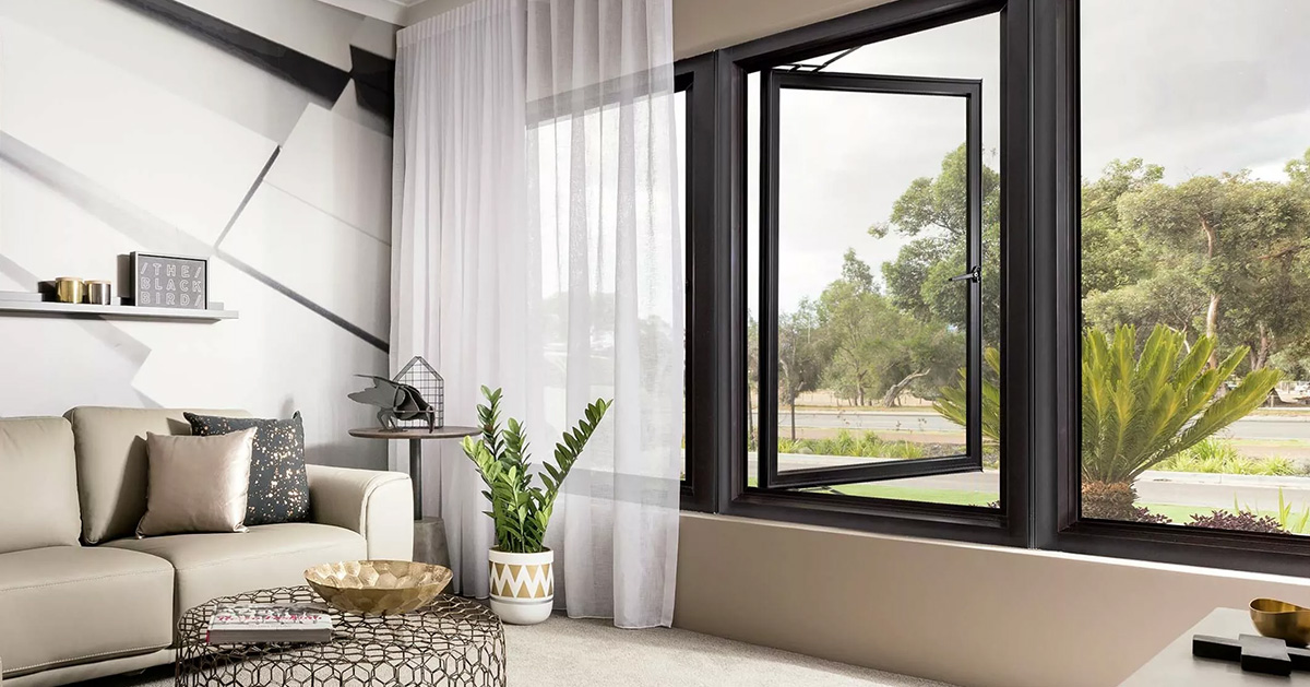 Prima High End Powder Coated Anthracite Grey Aluminium Casement Window for Modern Luxury Home
